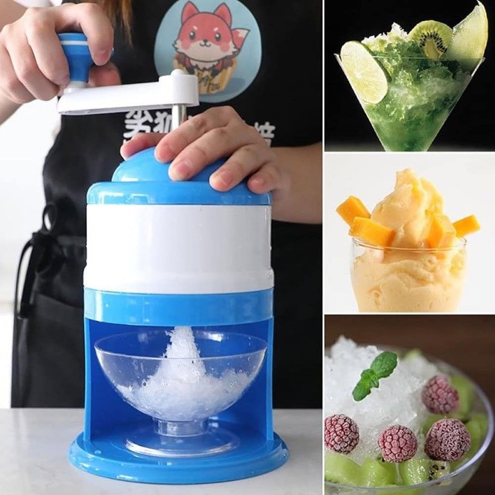 Manual Ice Crushing Shaver Maker Machine Gola Ganda Household Ice Crusher For Refreshing Summer Treats